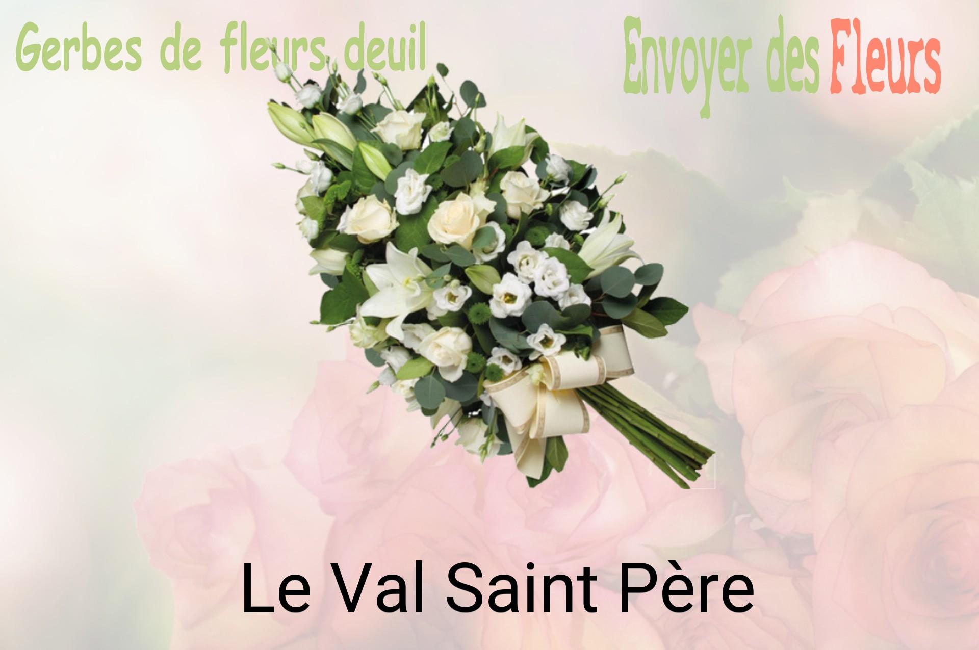 Gerbe de fleurs de deuil livrée à Le Val-Saint-Père
